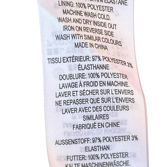 Guess Size 8 Bold Red Twist Front Bodycon Mini Dress | Long Sleeve V-Neck Fitted - Picture 7 of 14